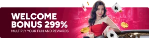 Welcome Bonus 299%